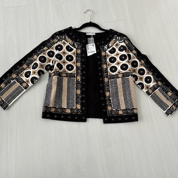 ZARA TRAFALUC HANDMADE JACKET - Picture 4 of 7